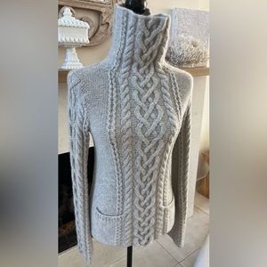 JAMES PERSE Lux Cable knit 100% Cashmere women’s Sweater size 2